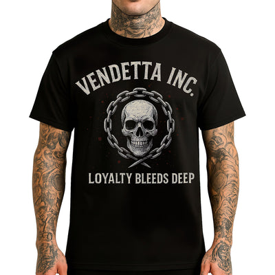 Vendetta Inc. Shirt Skull Emblem schwarz VD-1645