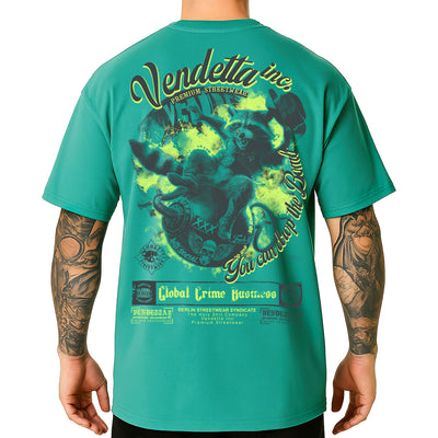 Vendetta Inc. Shirt Oversize Rocket Trash jade VD-1651