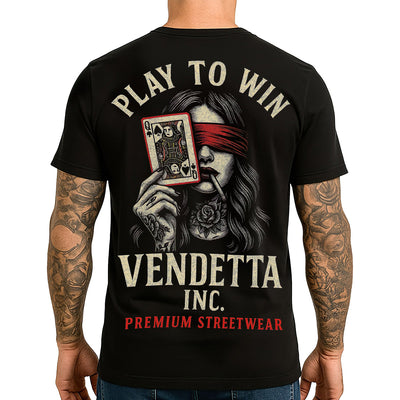 Vendetta Inc. Shirt Play to Win schwarz VD-1657
