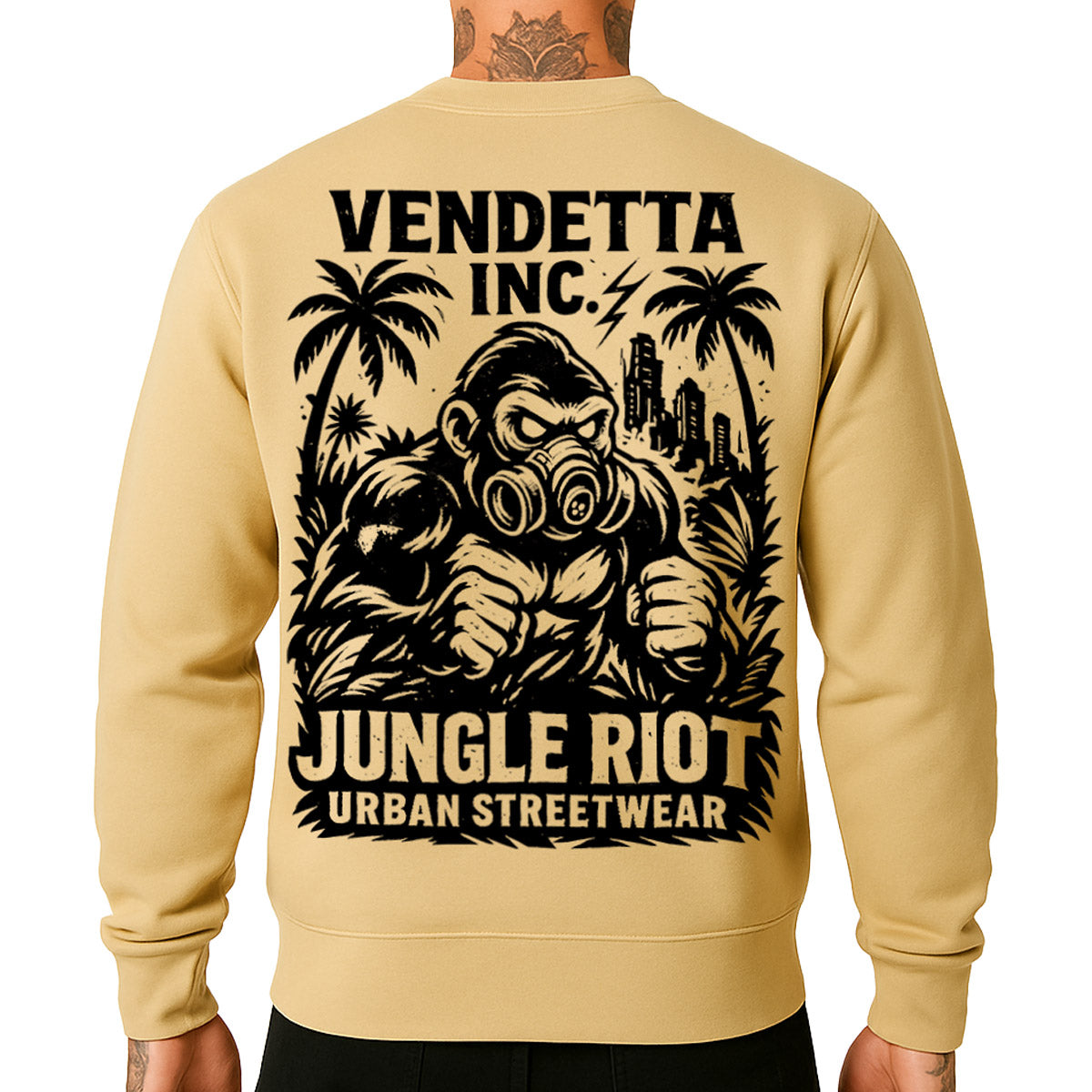 Vendetta Inc. Sweatshirt Jungle Riot sand VD-4090