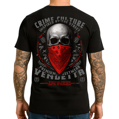 Vendetta Inc. Shirt Masked Skull schwarz VD-1665