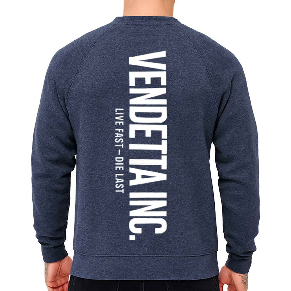 Vendetta Inc. Sweatshirt Live Fast Die Last Navy