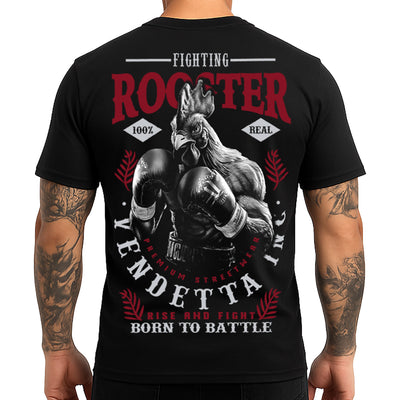 Vendetta Inc. Shirt Fighting Rooster schwarz