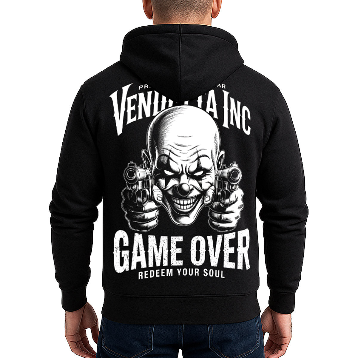 Vendetta Inc. Hoodie Game Over schwarz