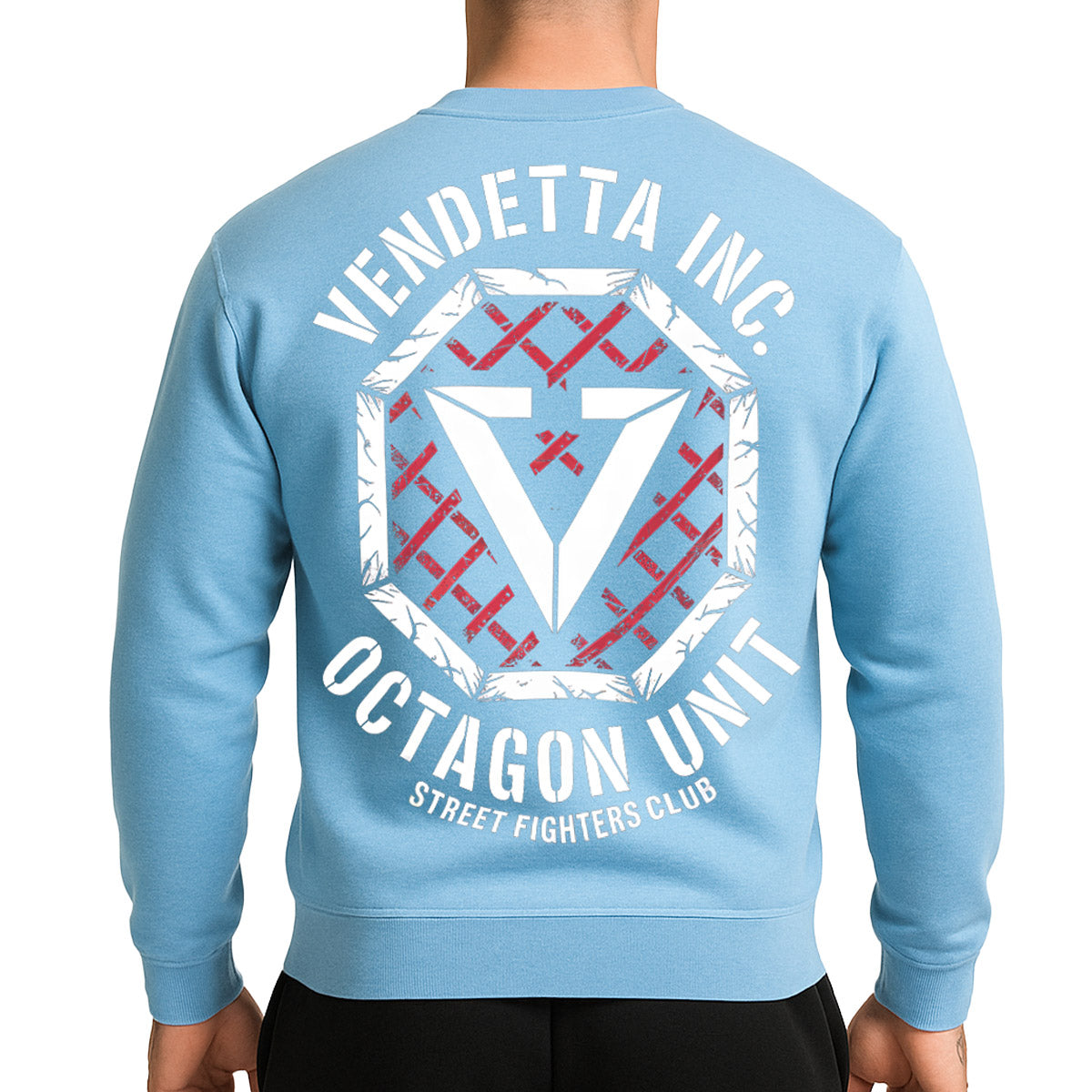 Vendetta Inc. Sweatshirt Octagon Fighters hellblau