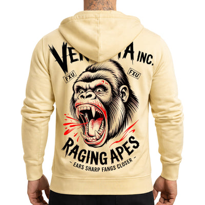 Vendetta Inc. Sweatjacke Raging Apes soft yellow