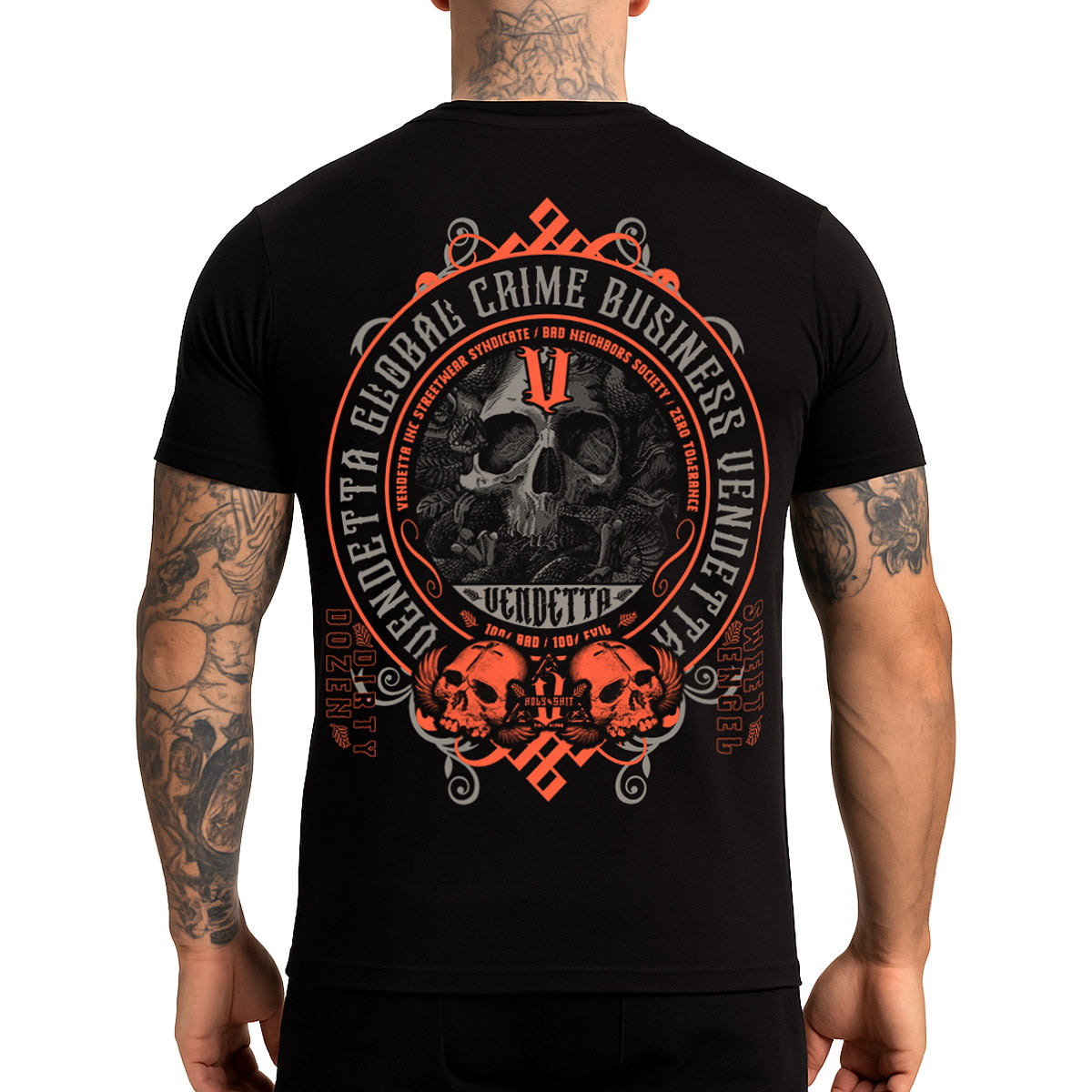 Vendetta Inc. Shirt Global Crime Emblem schwarz