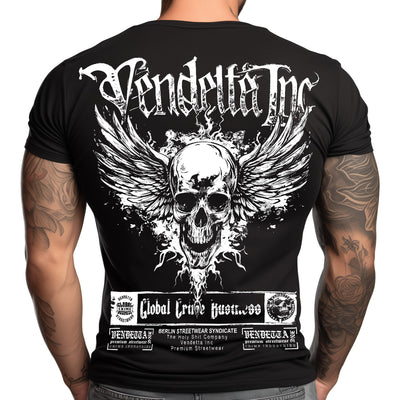 Vendetta Inc. Shirt schwarz Death's Wings VD-1350