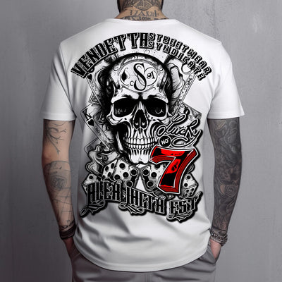 Vendetta Inc. Shirt Lucky 7 weiß VD-1278
