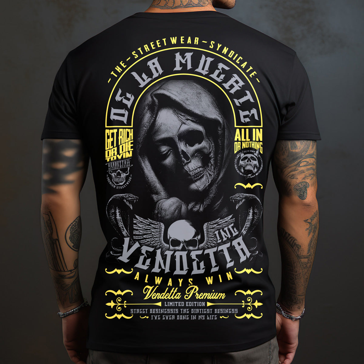 Vendetta Inc. Shirt Muerte schwarz VD-1221