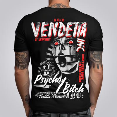 Vendetta Inc. T-Shirt Psycho XXX schwarz VD-1308