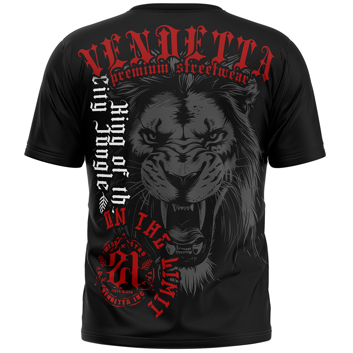 Vendetta Inc. Shirt schwarz King Lion VD-1422