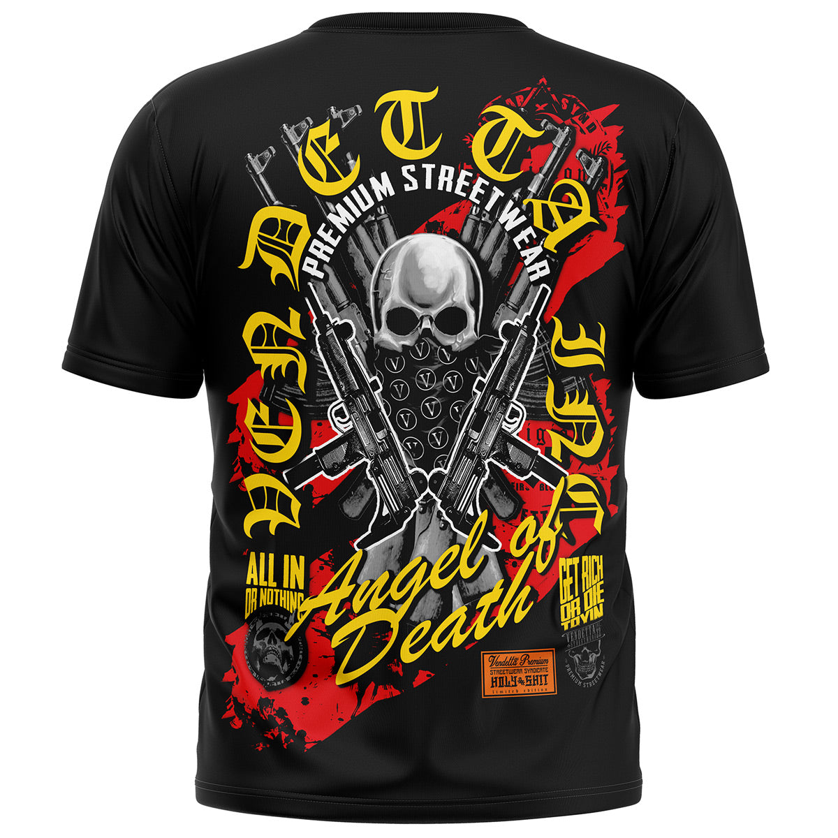 Vendetta Inc. Shirt Angel Death schwarz VD-1415