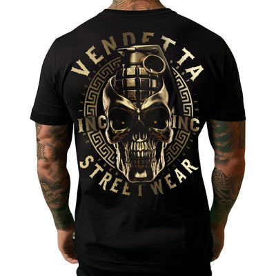 Vendetta Inc. Shirt Skull Combat schwarz VD-1434
