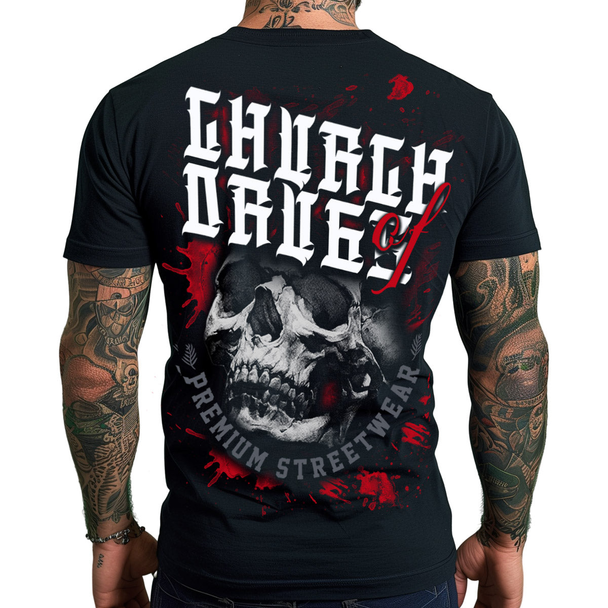 Vendetta Inc. Shirt Skull Church schwarz VD-1452