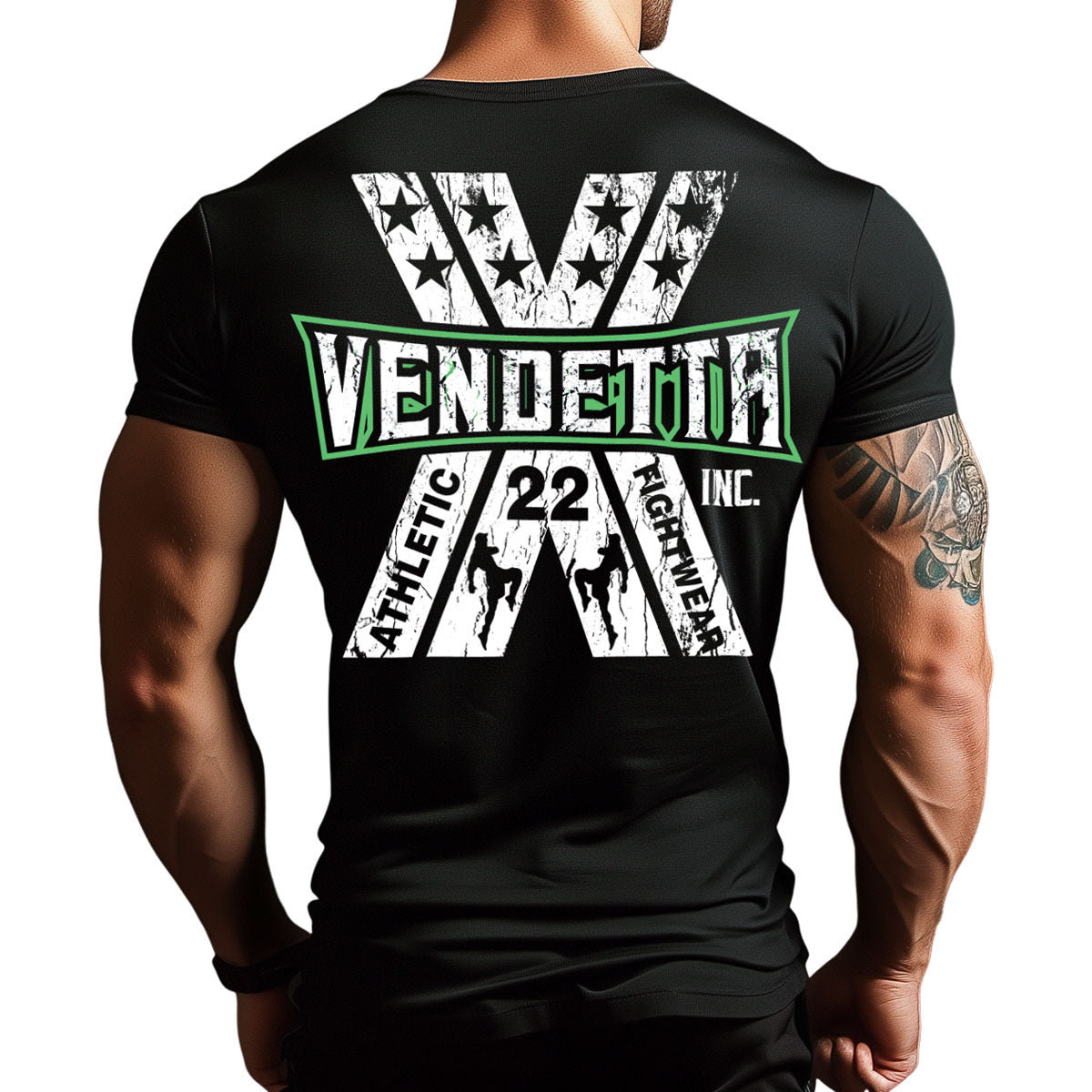 Vendetta Inc. Shirt X Fight schwarz VD-1054