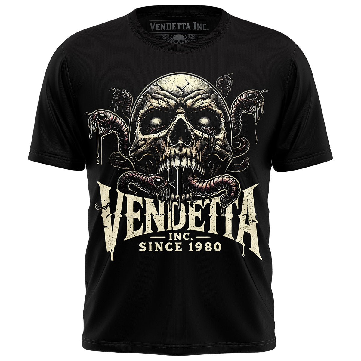 Vendetta Inc. Shirt Skull Viper schwarz VD-1463