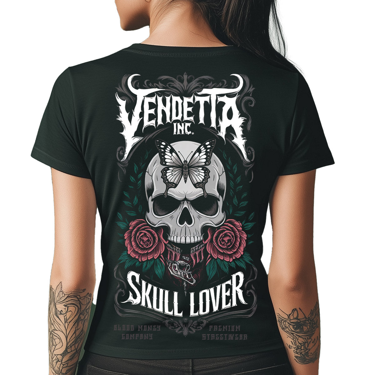Vendetta Inc. Shirt Skull Lover schwarz VD-0043