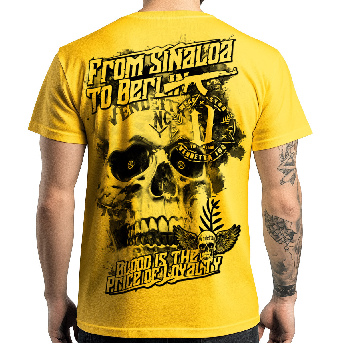 Vendetta Inc. Shirt Sin to Ber gelb VD-1468