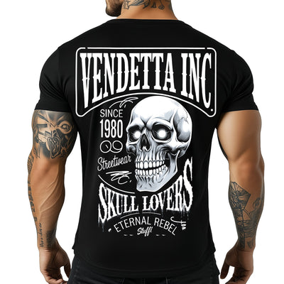 Vendetta Inc. Shirt Skull Rebel schwarz VD-1476