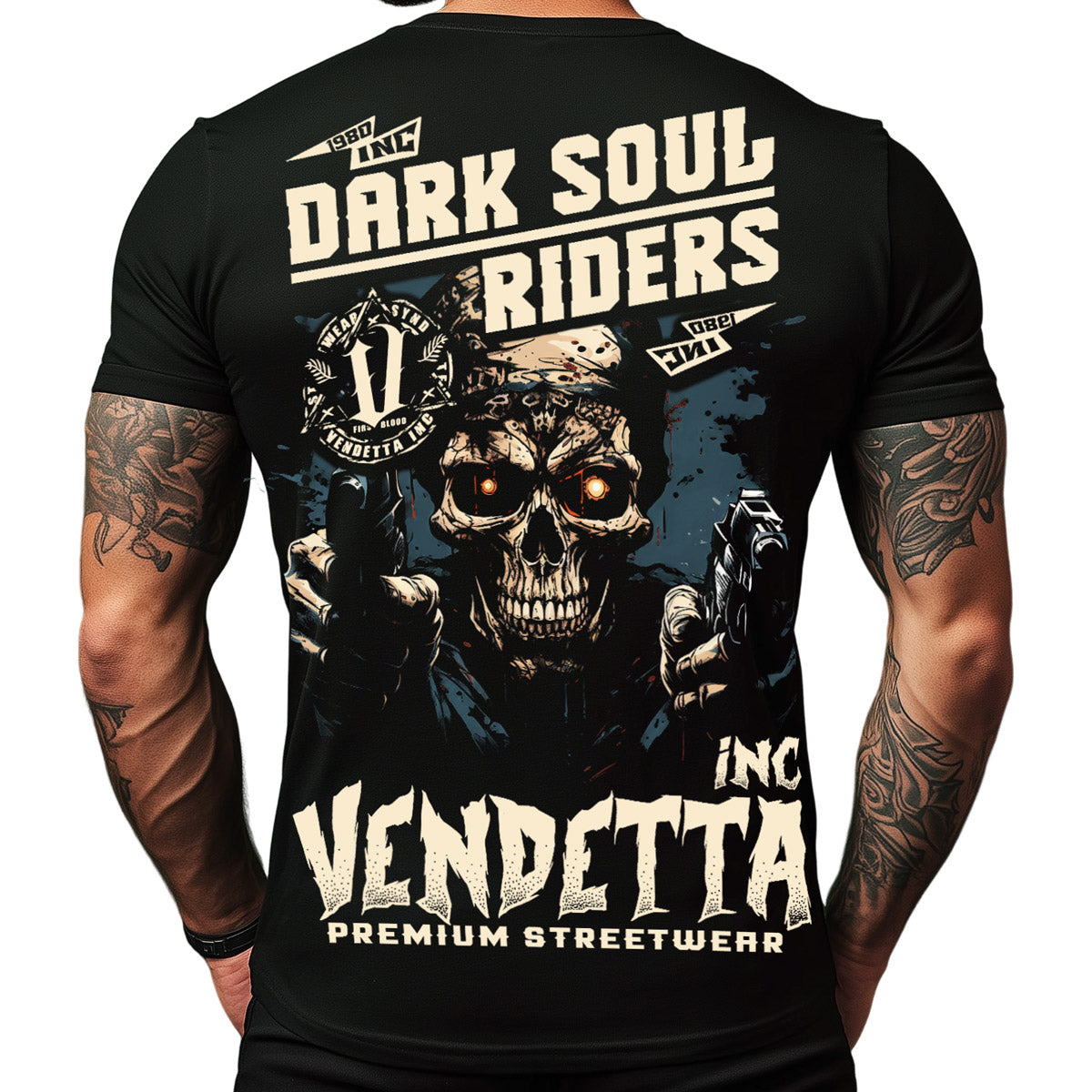 Vendetta Inc. Shirt Riders schwarz VD-1327