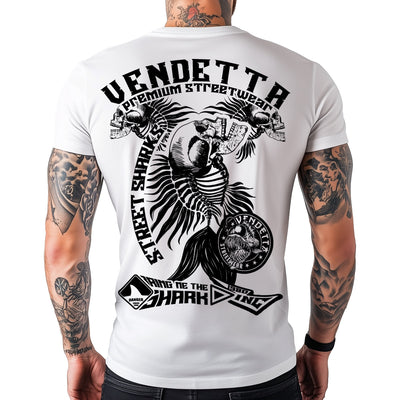Vendetta Inc. Shirt King Shark weiß VD-1352