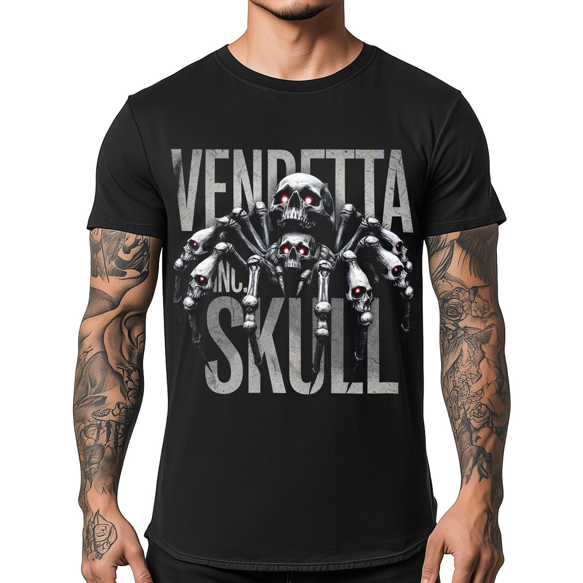 Vendetta Inc. Shirt Spider schwarz VD-1530