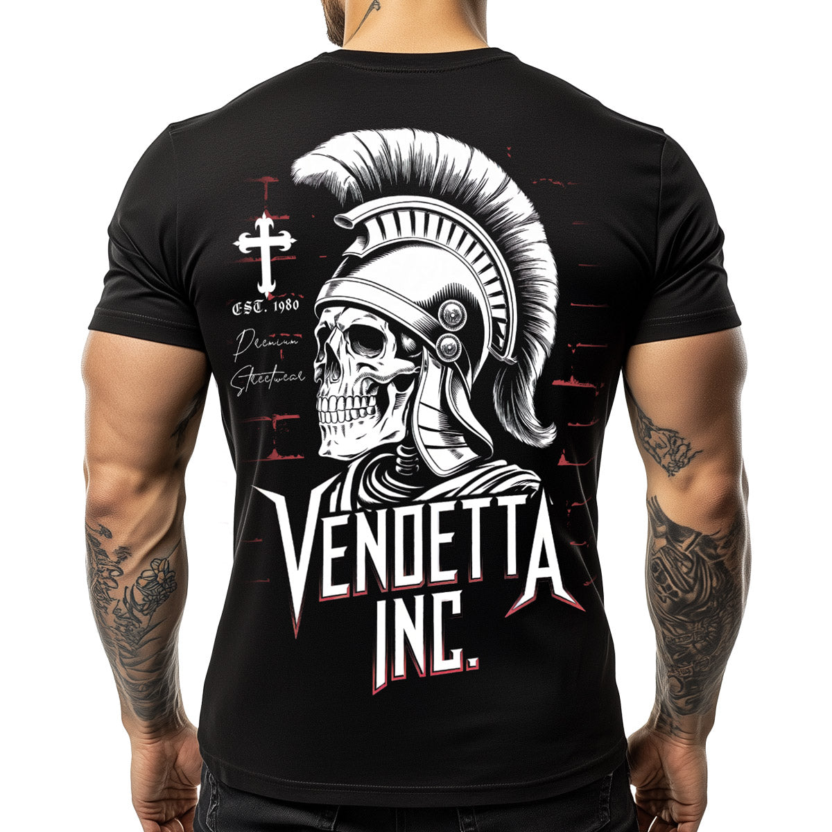 Vendetta Inc. Shirt Warrior schwarz VD-1523