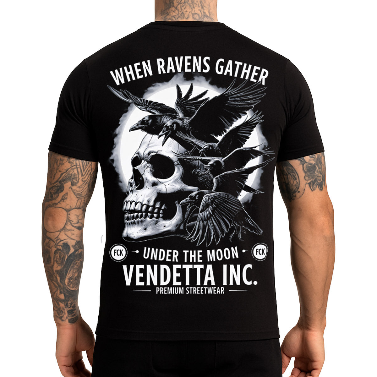 Vendetta Inc. Shirt Black Flock schwarz