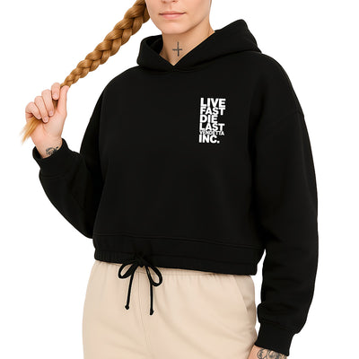 Vendetta Inc. Oversize Hoodie Live Fast - Die Last schwarz