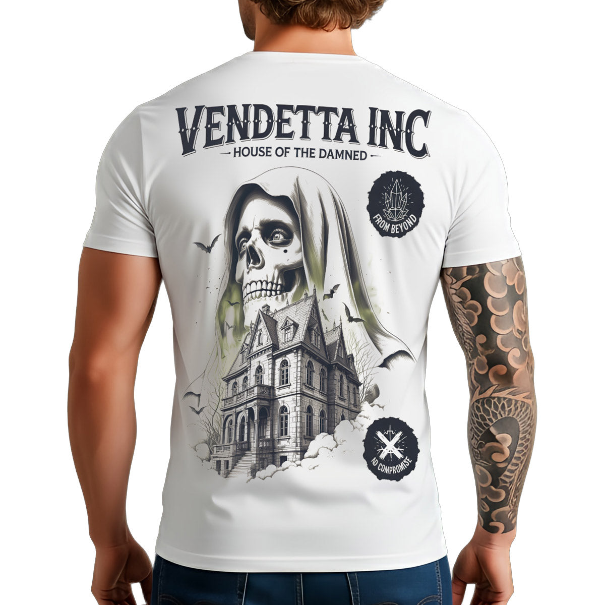 Vendetta Inc. Shirt House of the Damned weiß