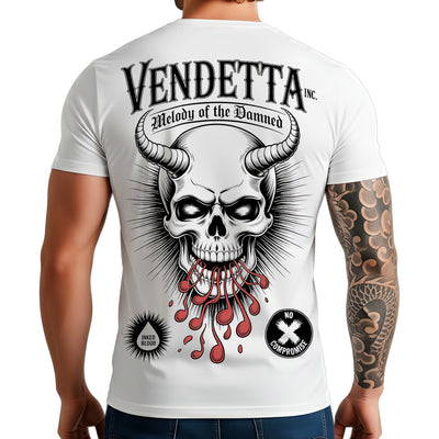 Vendetta Inc. Shirt Melody of the Damned weiß