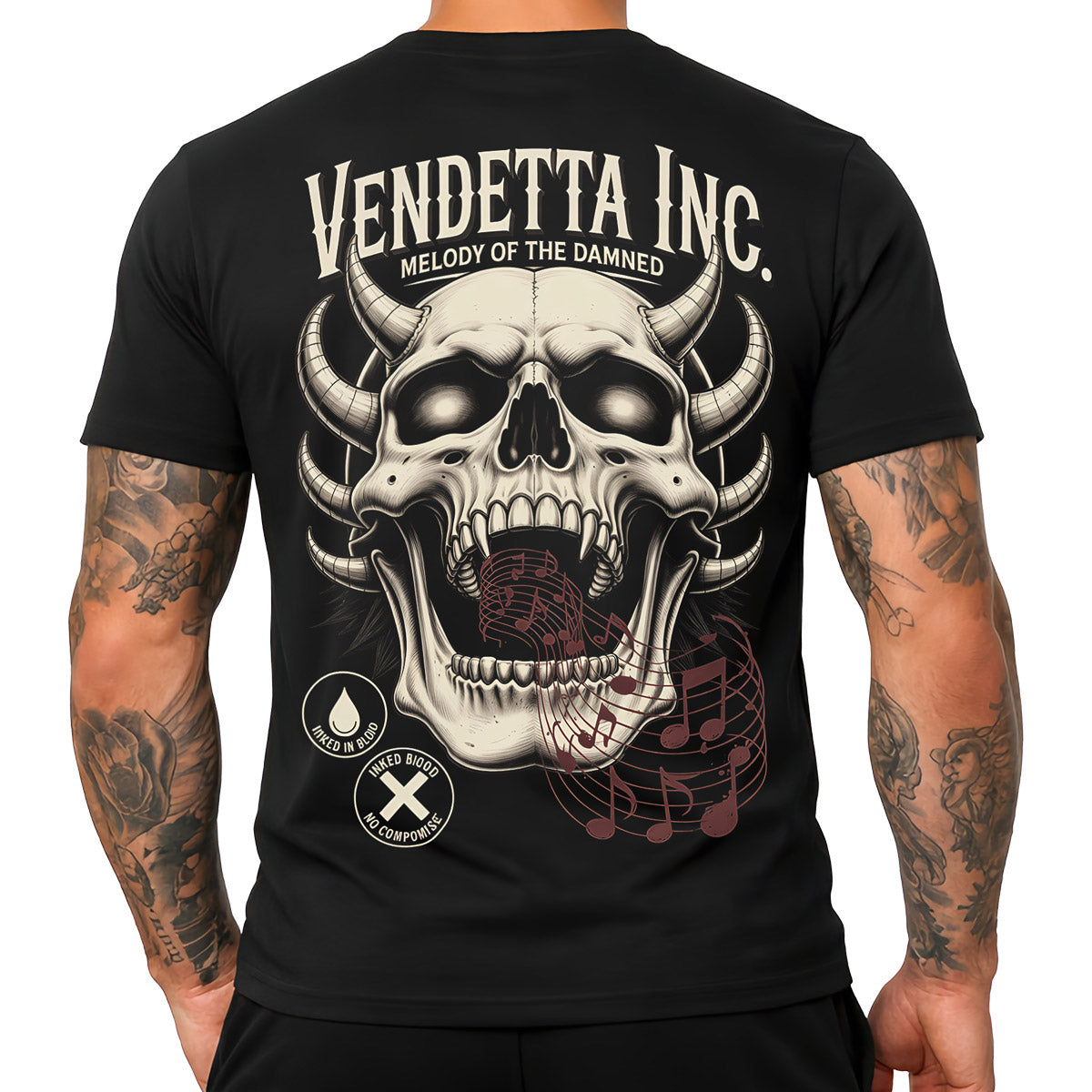 Vendetta Inc. Shirt Melody of the Damned schwarz