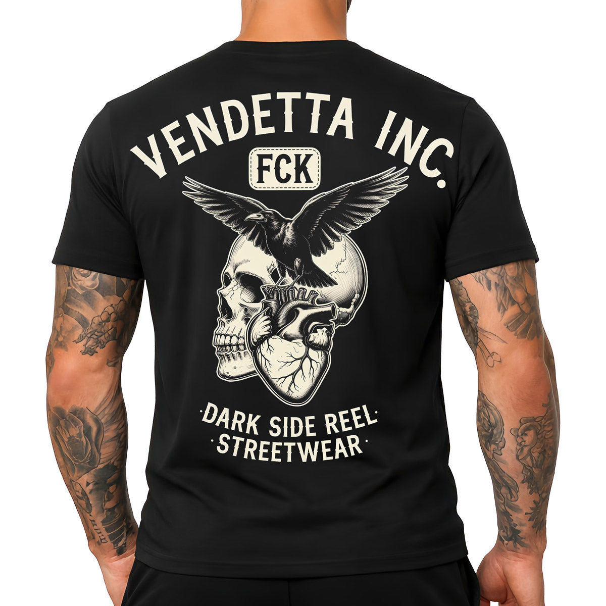 Vendetta Inc. Shirt Dark Side Crow schwarz