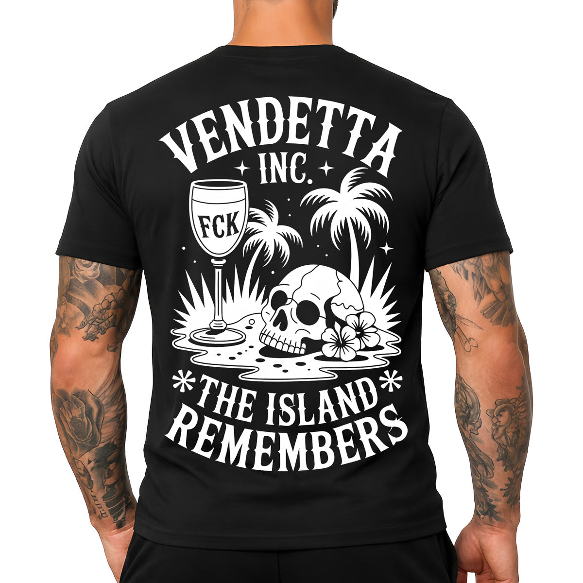 Vendetta Inc. Shirt Skull Island schwarz