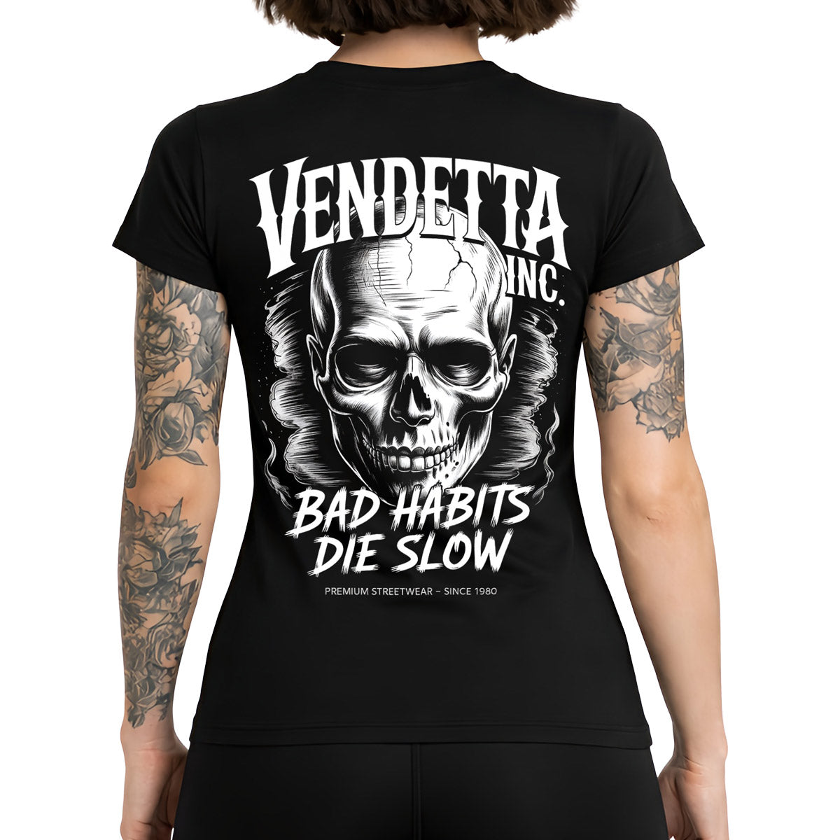 Vendetta Inc. Shirt Skull Habit schwarz