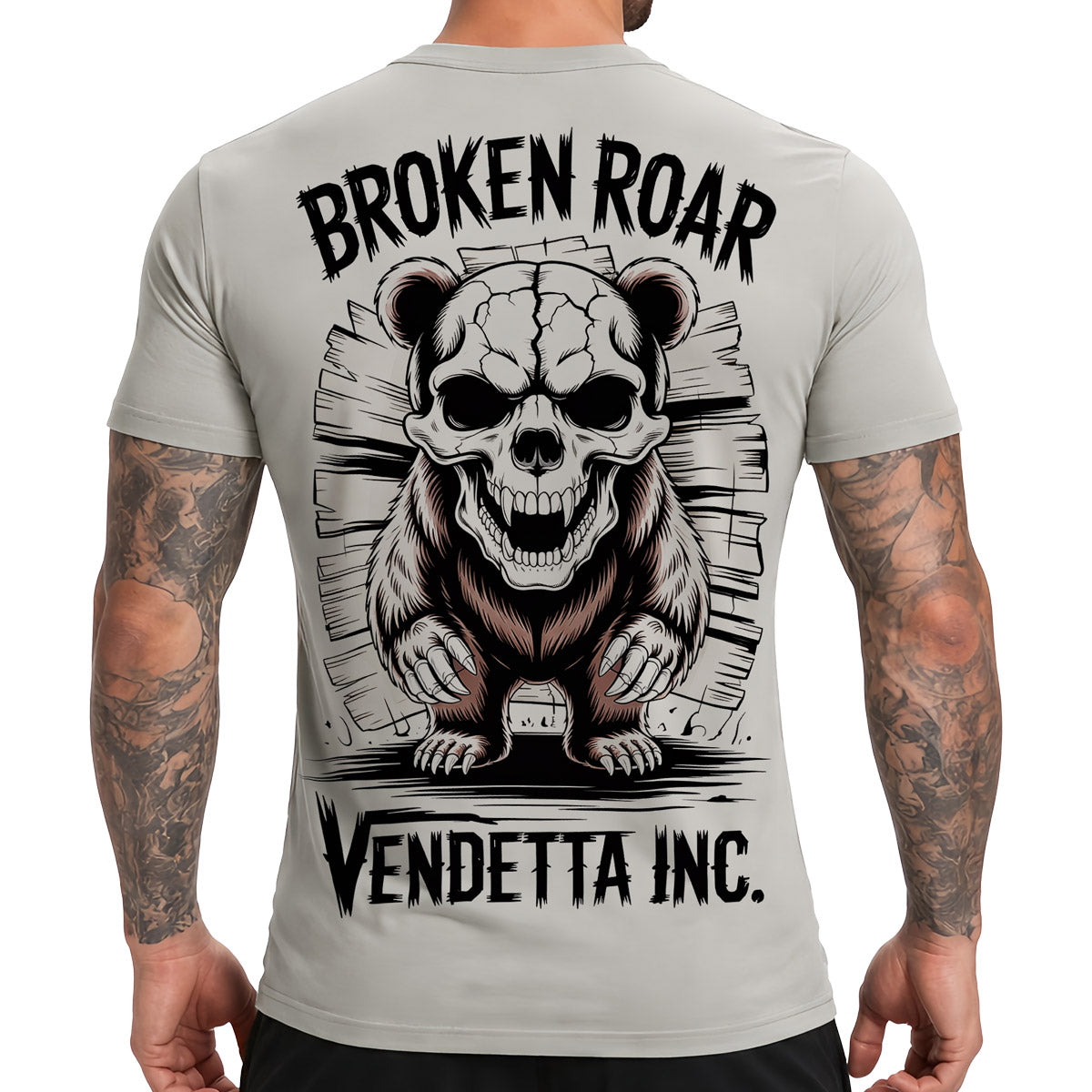 Vendetta Inc. Shirt Broken Roar Stone Grey