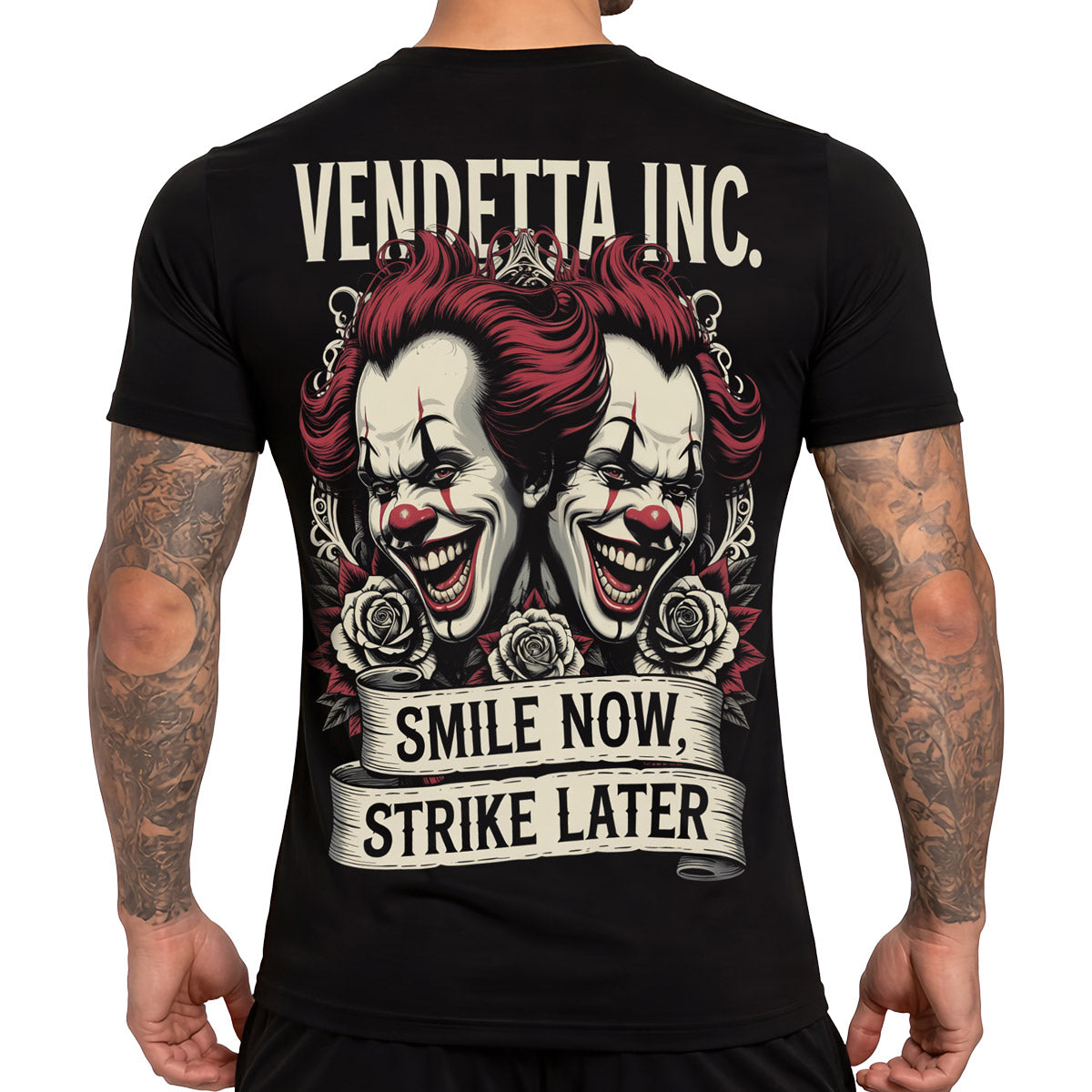 Vendetta Inc. Shirt Clown Roses schwarz