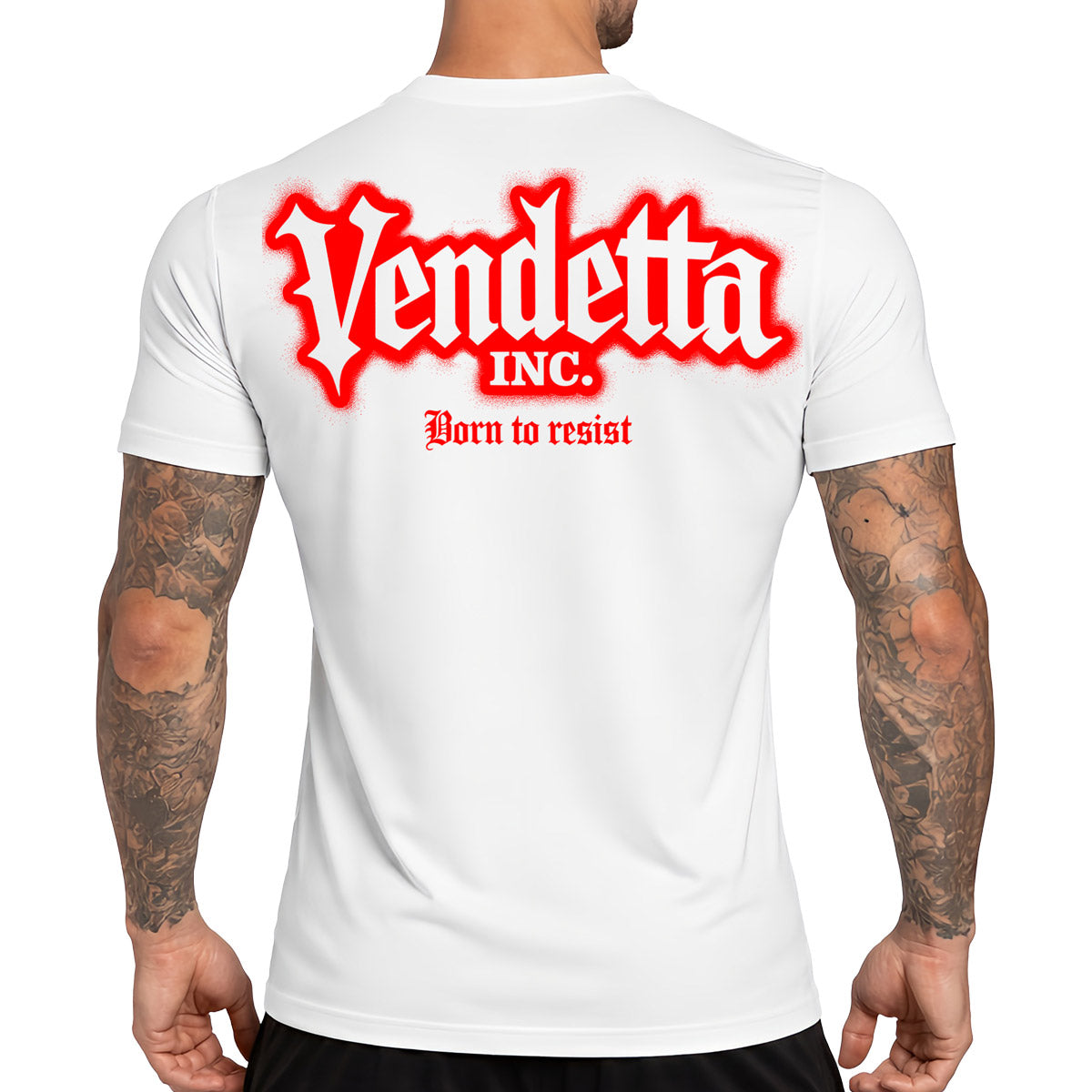 Vendetta Inc. Shirt Born To Resist weiß,rot