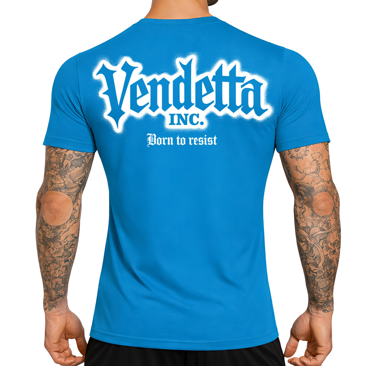 Vendetta Inc. Shirt Born To Resist Ocean blue