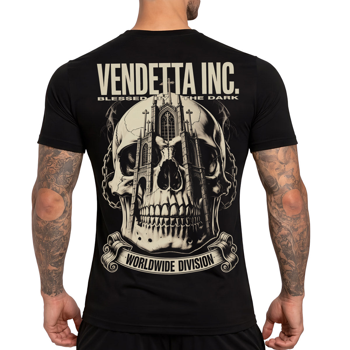 Vendetta Inc. Shirt Blessed By The Dark schwarz
