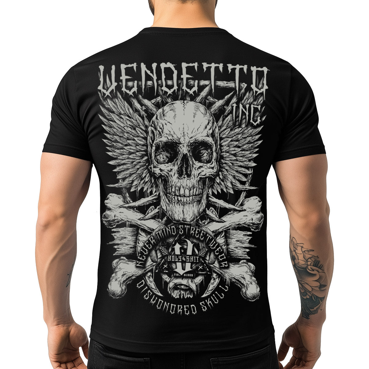 Vendetta Inc. Shirt Never Mind schwarz VD-1536