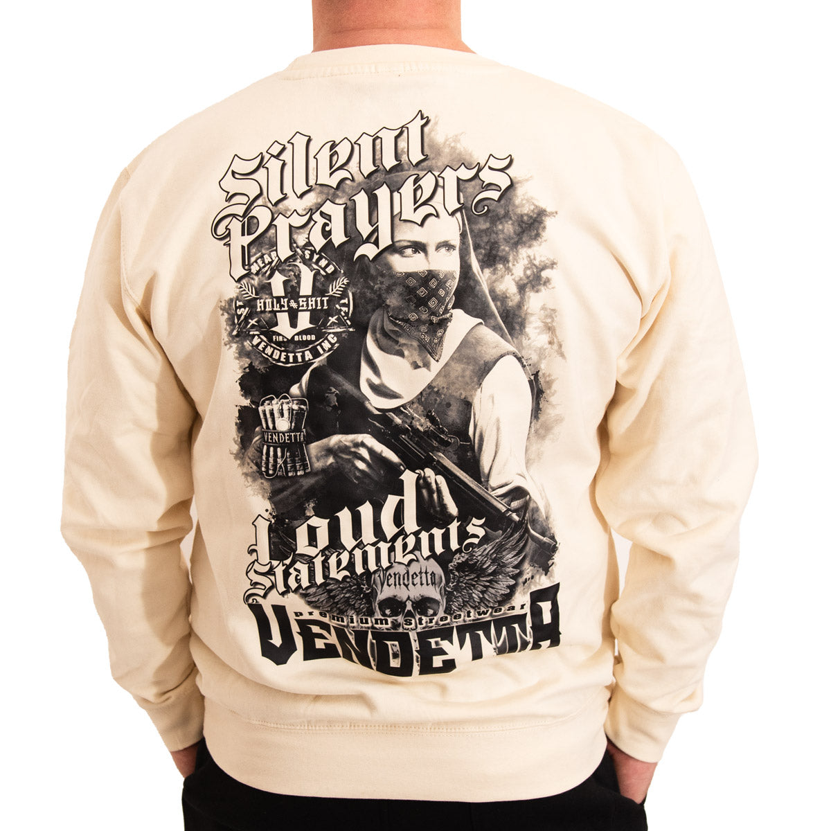 Vendetta Inc. Sweatshirt Prayers Vanilla VD-4084