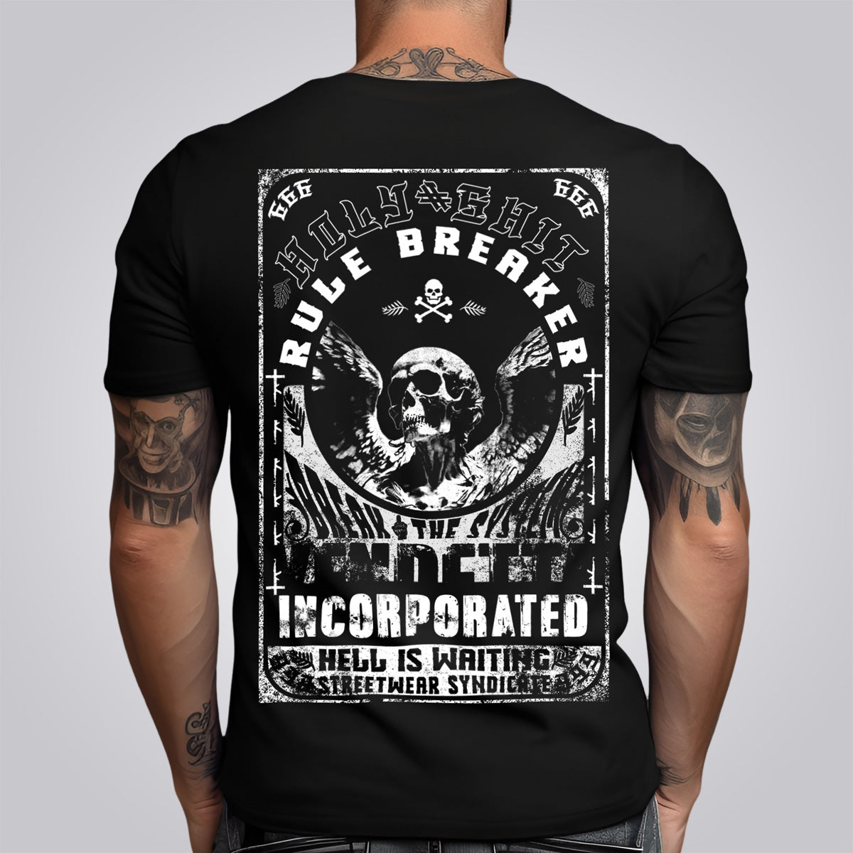 Vendetta Inc. Men's Shirt Hell is Waiting black VD-1306