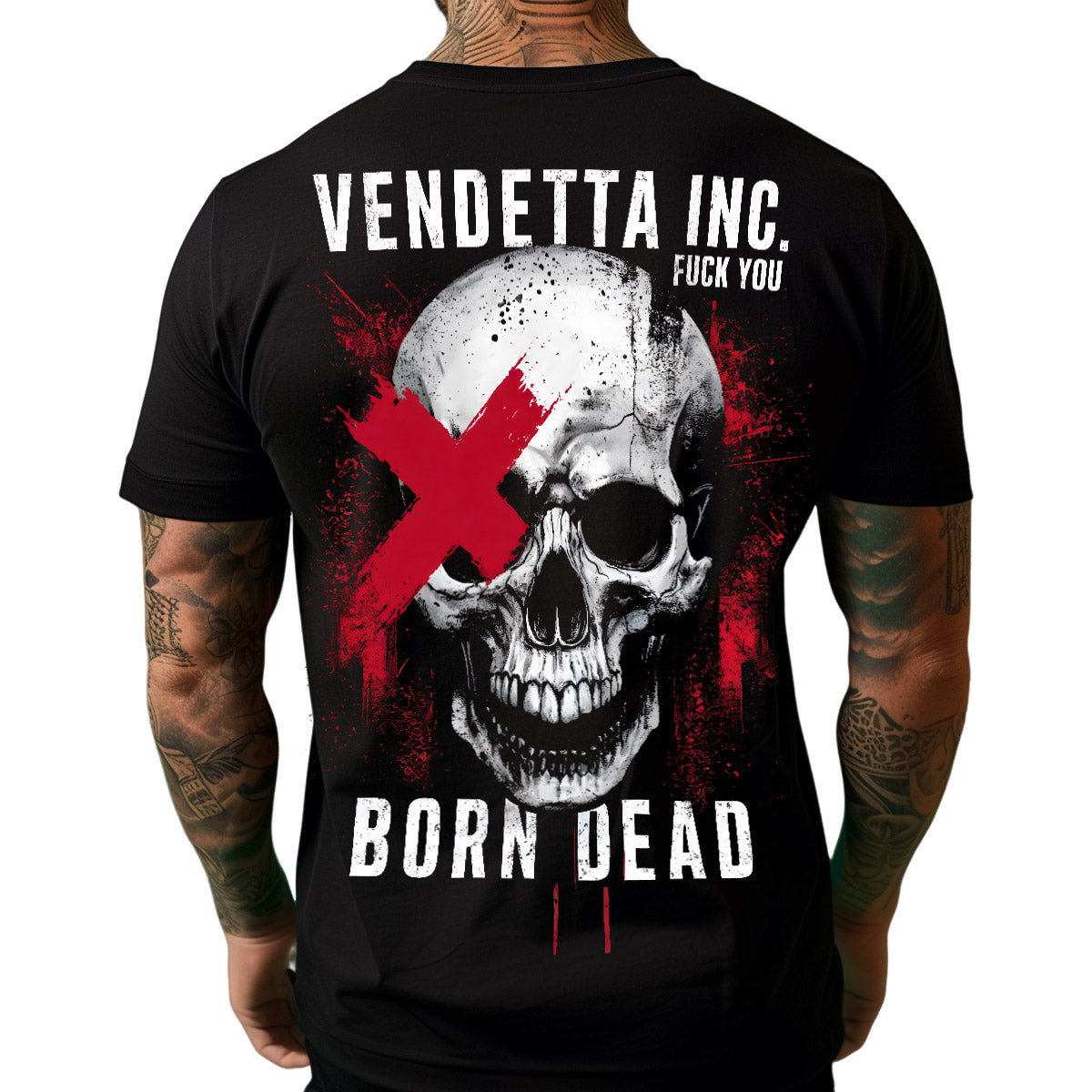 Vendetta Inc. Shirt Born Dead schwarz