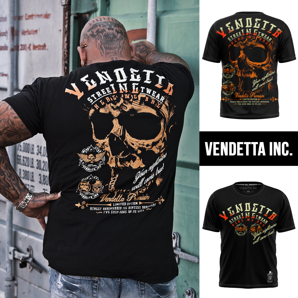 Vendetta Inc. Shirt Nightmare schwarz VD-1141