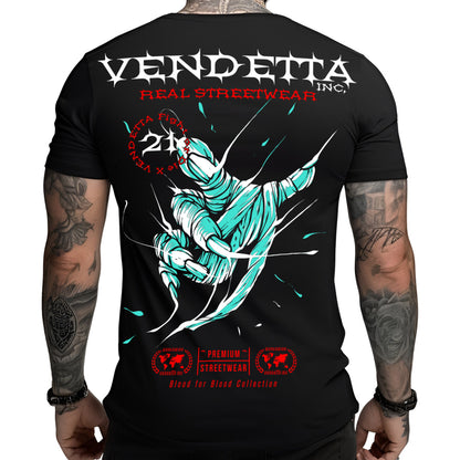 Vendetta Inc. Shirt black Skull Hand VD-1341