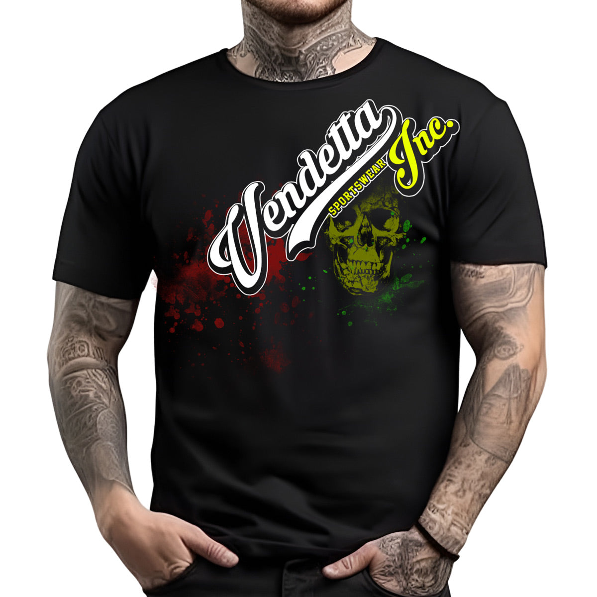 Vendetta Inc. Herren Shirt Royal Skull schwarz