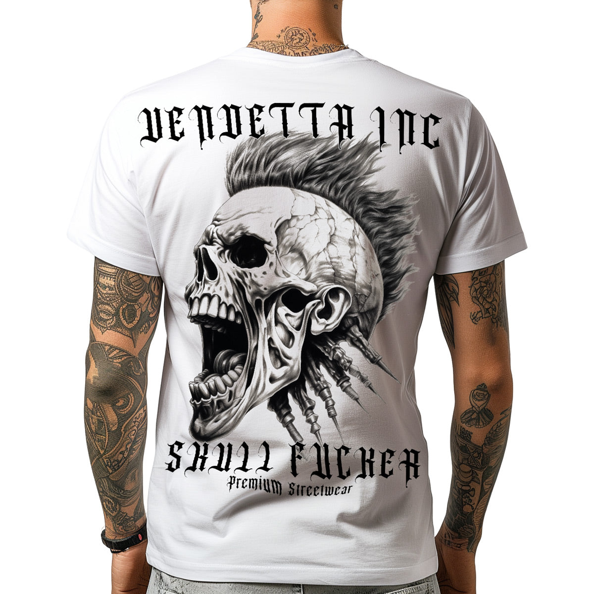 Vendetta Inc. T-Shirt weiß Skull FXXX