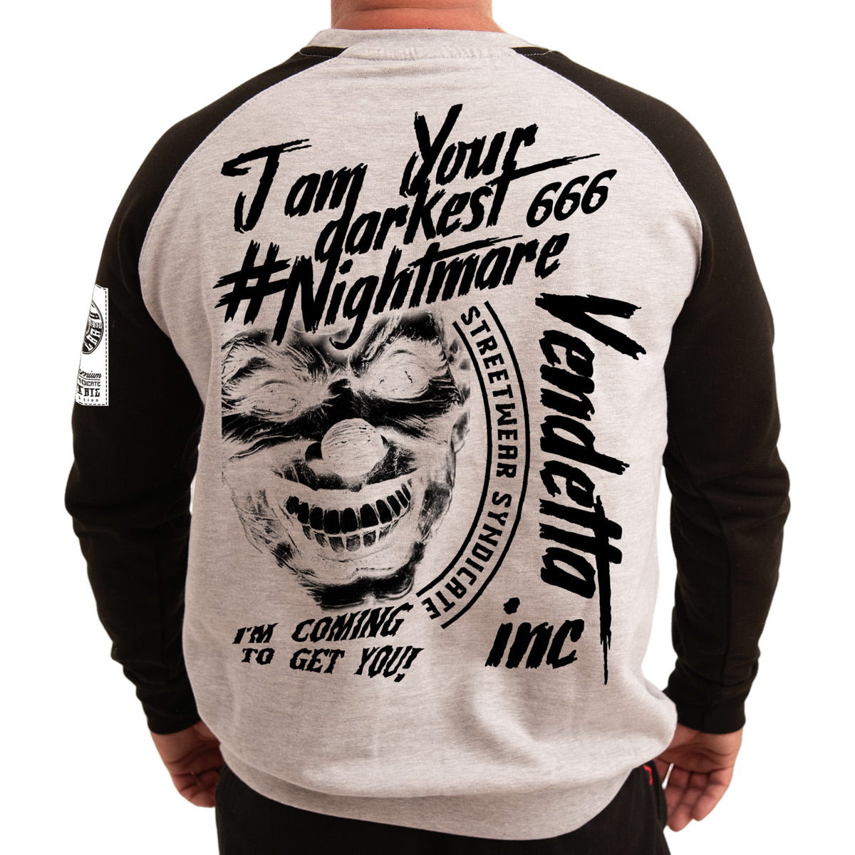 Vendetta Inc. Sweatshirt Nightmare grau-schwarz 4039